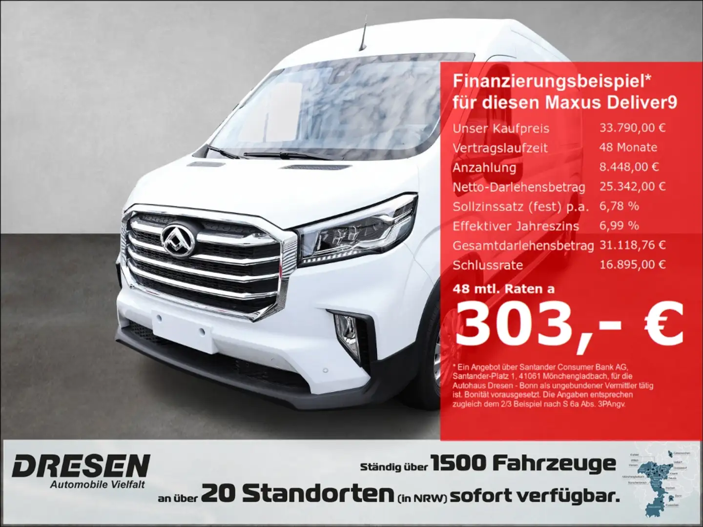 Maxus Deliver9 Kastenwagen L3H2 2.0 Diesel LUXURY FWD *R Weiß - 1
