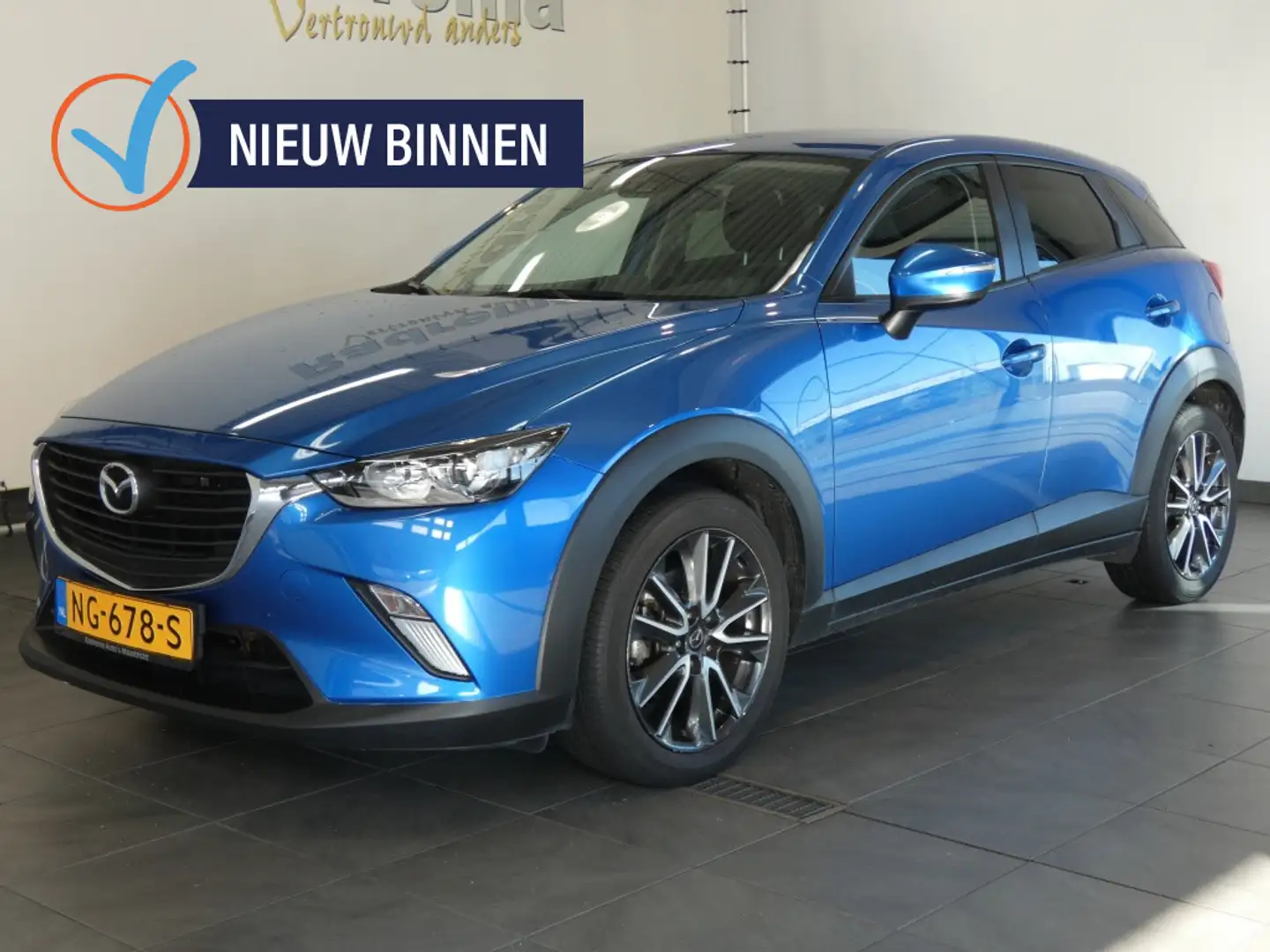 Mazda CX-3 Skyactive-G 120 Ts plus comfort pack GTM velgen Blauw - 1