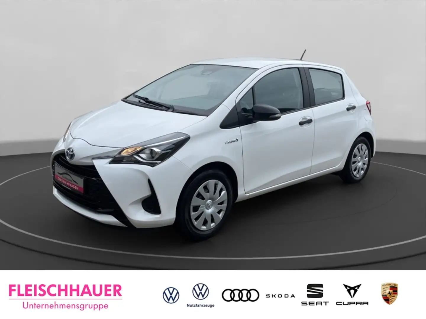 Toyota Yaris 1.5 Dual VVT-i Hybrid Klimaautomatik Weiß - 1