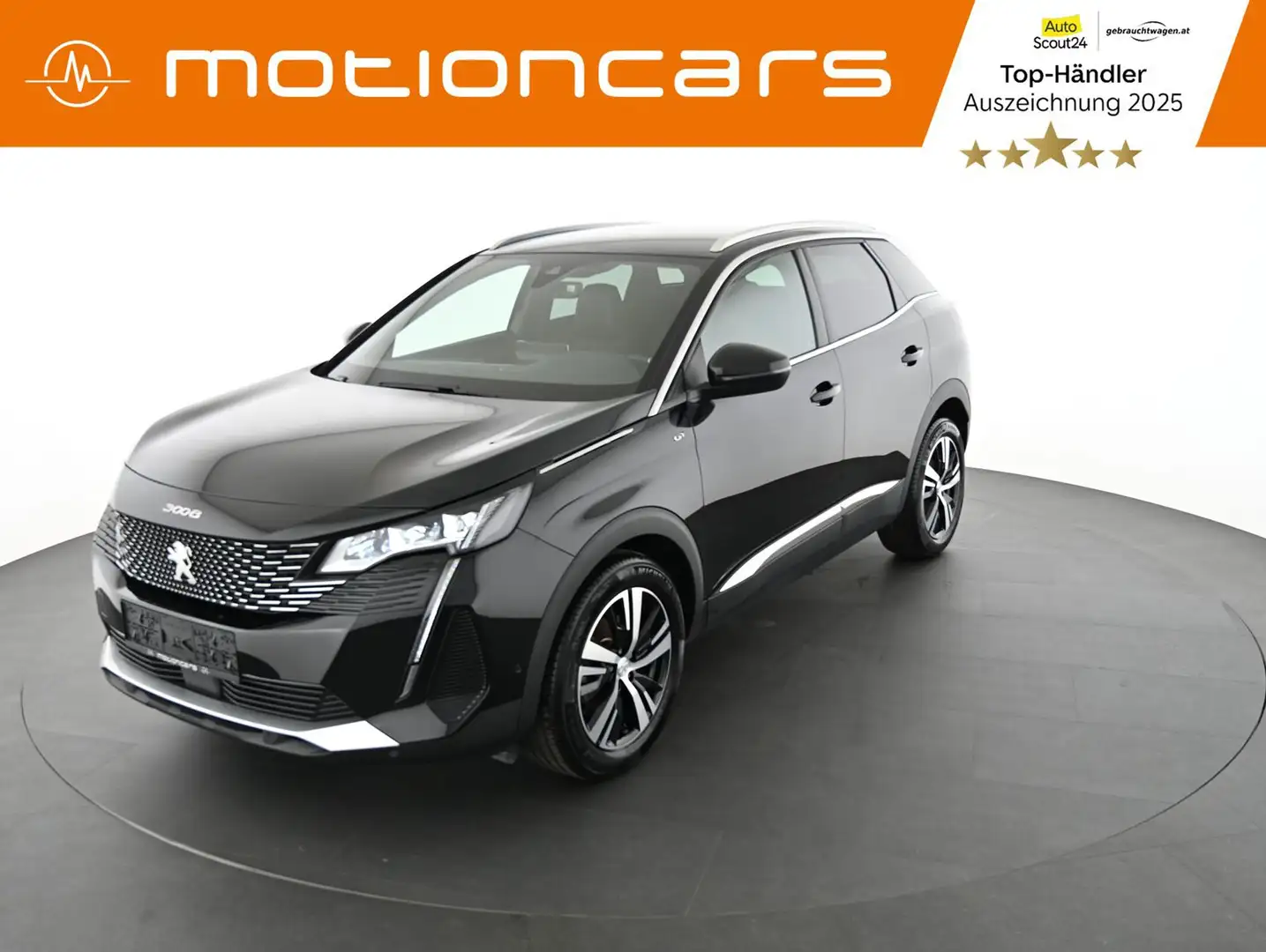 Peugeot 3008 1.2 PureTech 130 GT EAT8 7-Sitzer Pickerl NEU Schwarz - 1