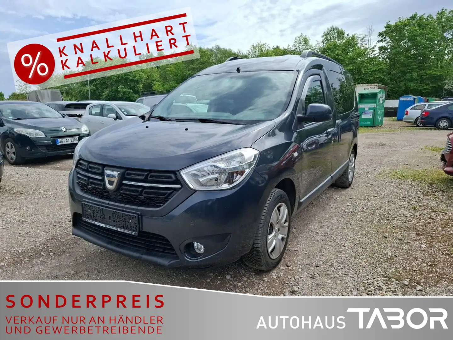 Dacia Dokker 1.6 SCe LPG 100 Comfort Klima AHK GRA Gris - 1