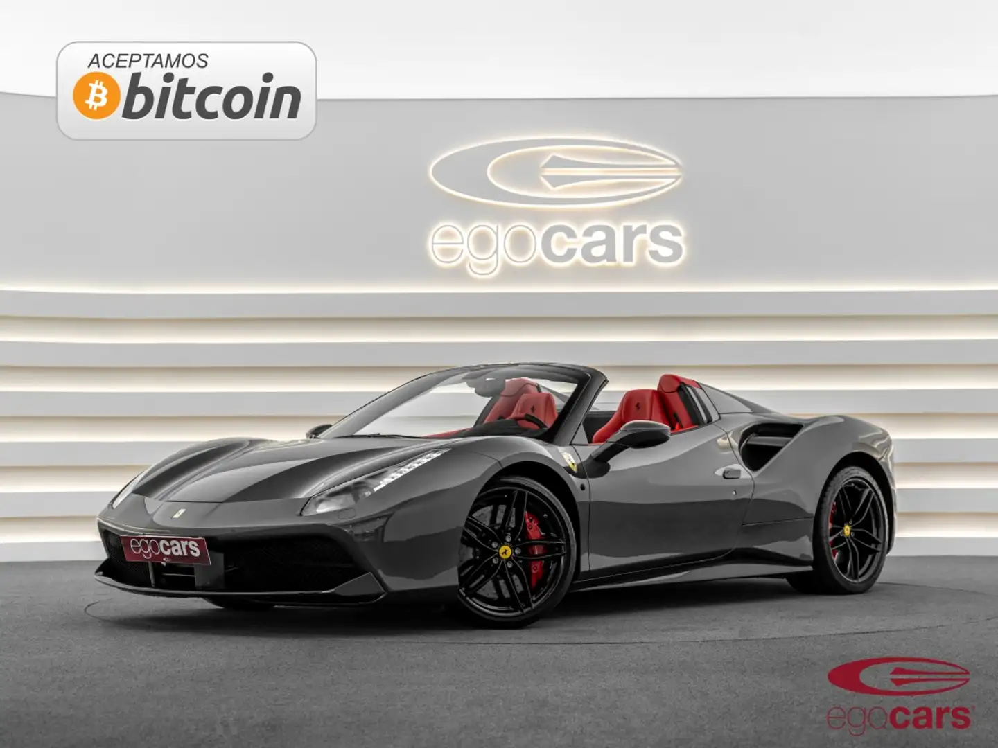 Ferrari 488 Spider Grijs - 1