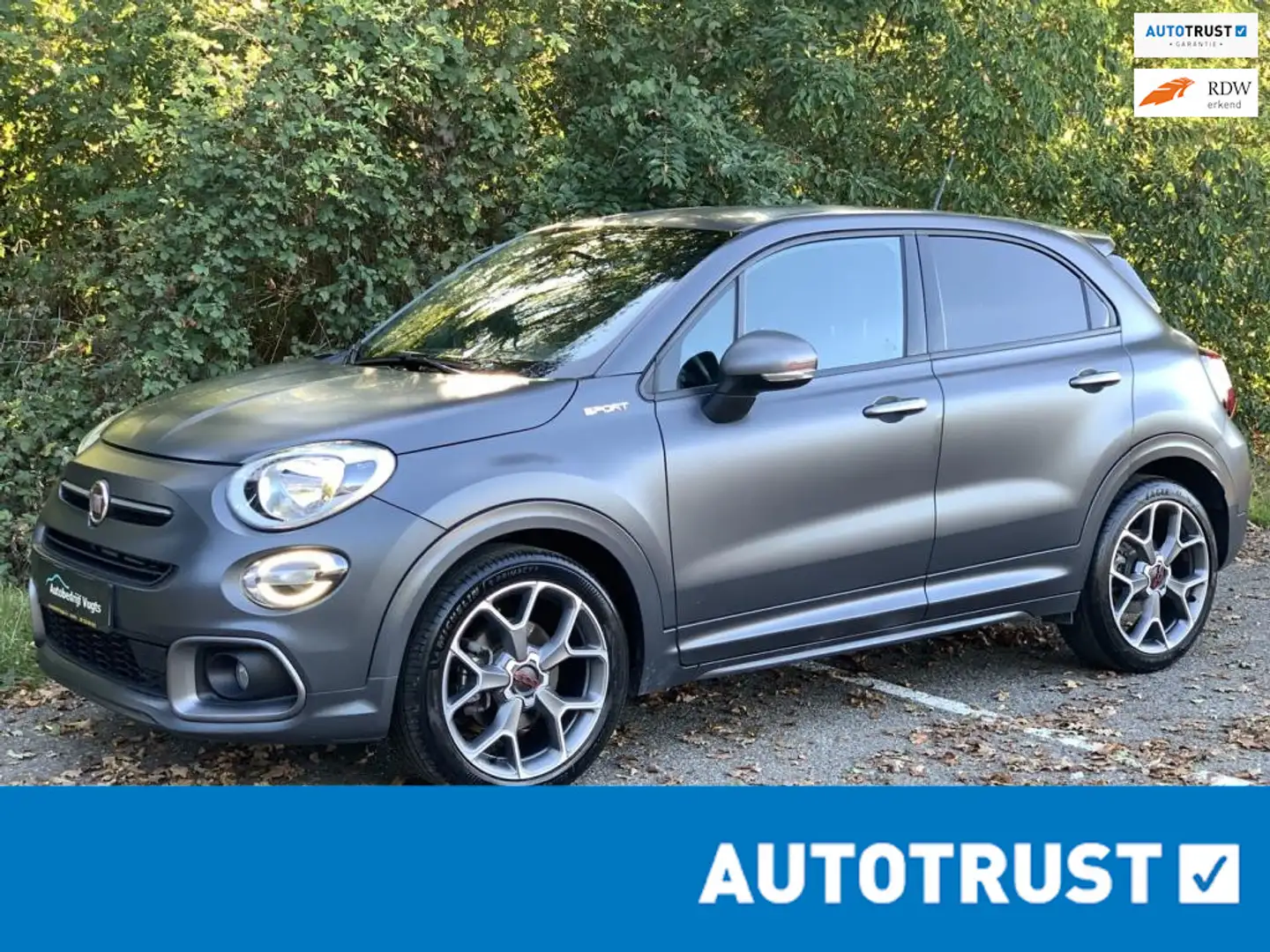 Fiat 500X 1.3 Turbo Sport *150pk*Navi&*19" inch velgen* Grijs - 1