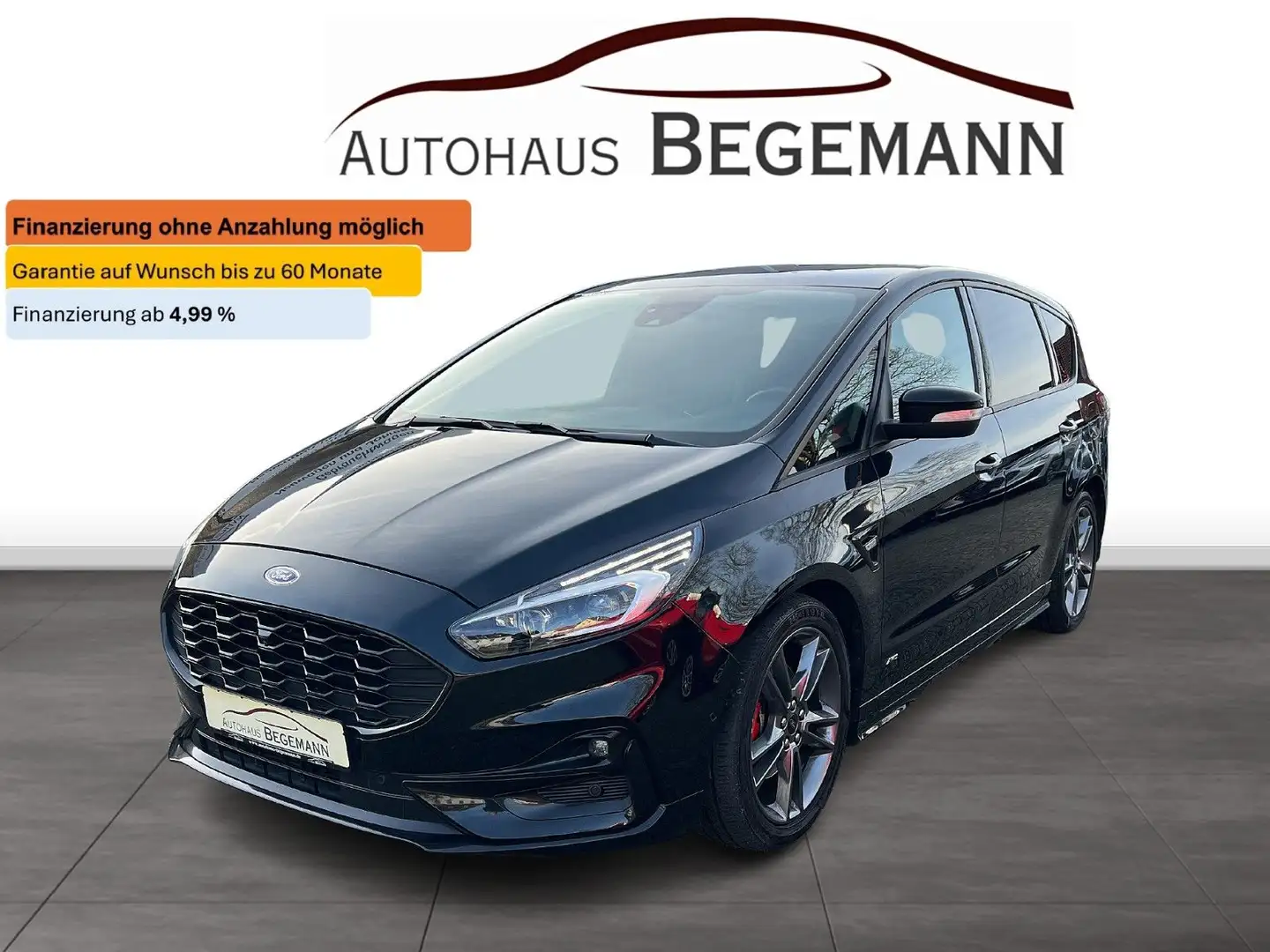 Ford S-Max S-MAX ST-Line AWD ACC 7-Sitze AHK Pano Leder Schwarz - 1