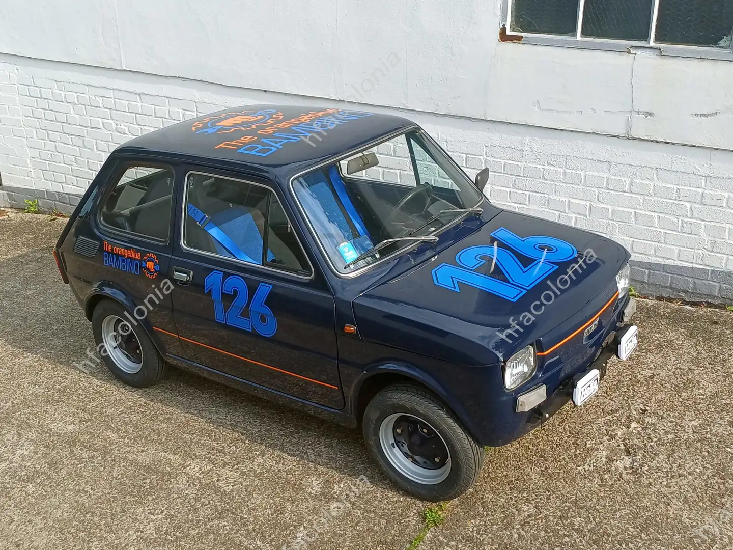 Fiat 126 echter Bambino - Sehr viele Extras und Neuteile Blau - 1