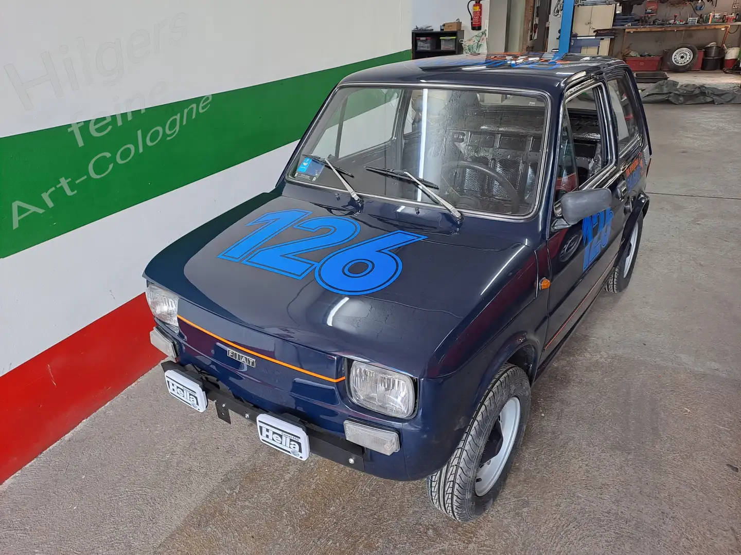 Fiat 126 echter Bambino - Sehr viele Extras und Neuteile Blu/Azzurro - 1