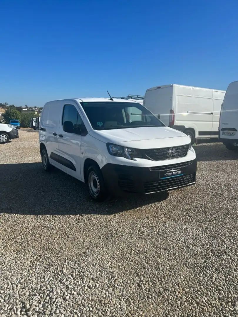 Peugeot Partner 1.6BlueHDI Premium Standard 1000kg 75 Blanc - 1