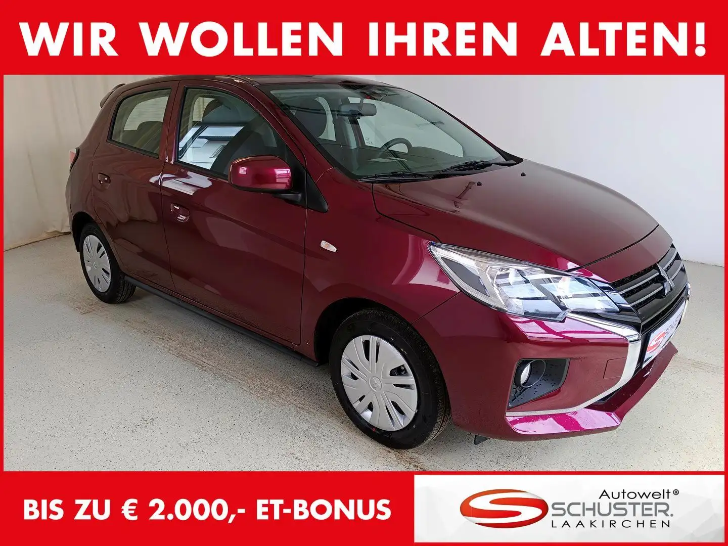 Mitsubishi Space Star 1,0 Infom *ab 12.490* *Klima* 5Türig Rot - 1