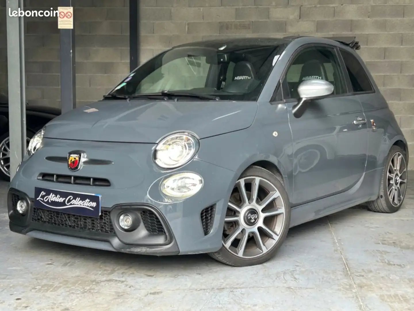 Abarth 500 Fiat C 595 DÉCAPOTABLE CARPLAY GARANTIE 12 MOIS Gris - 1