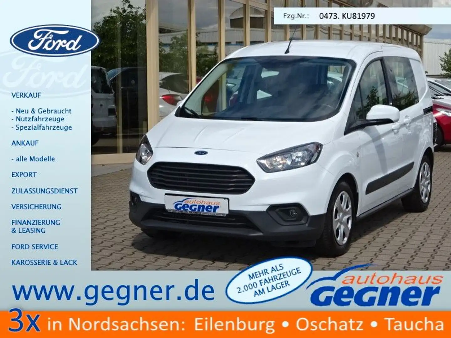 Ford Transit Courier Kombi 100PS Trend PPS Klima Weiß - 1