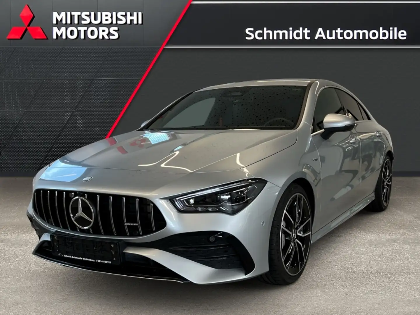 Mercedes-Benz CLA 35 AMG 4Matic Coupe MBUX Navi Smart Parking Srebrny - 1