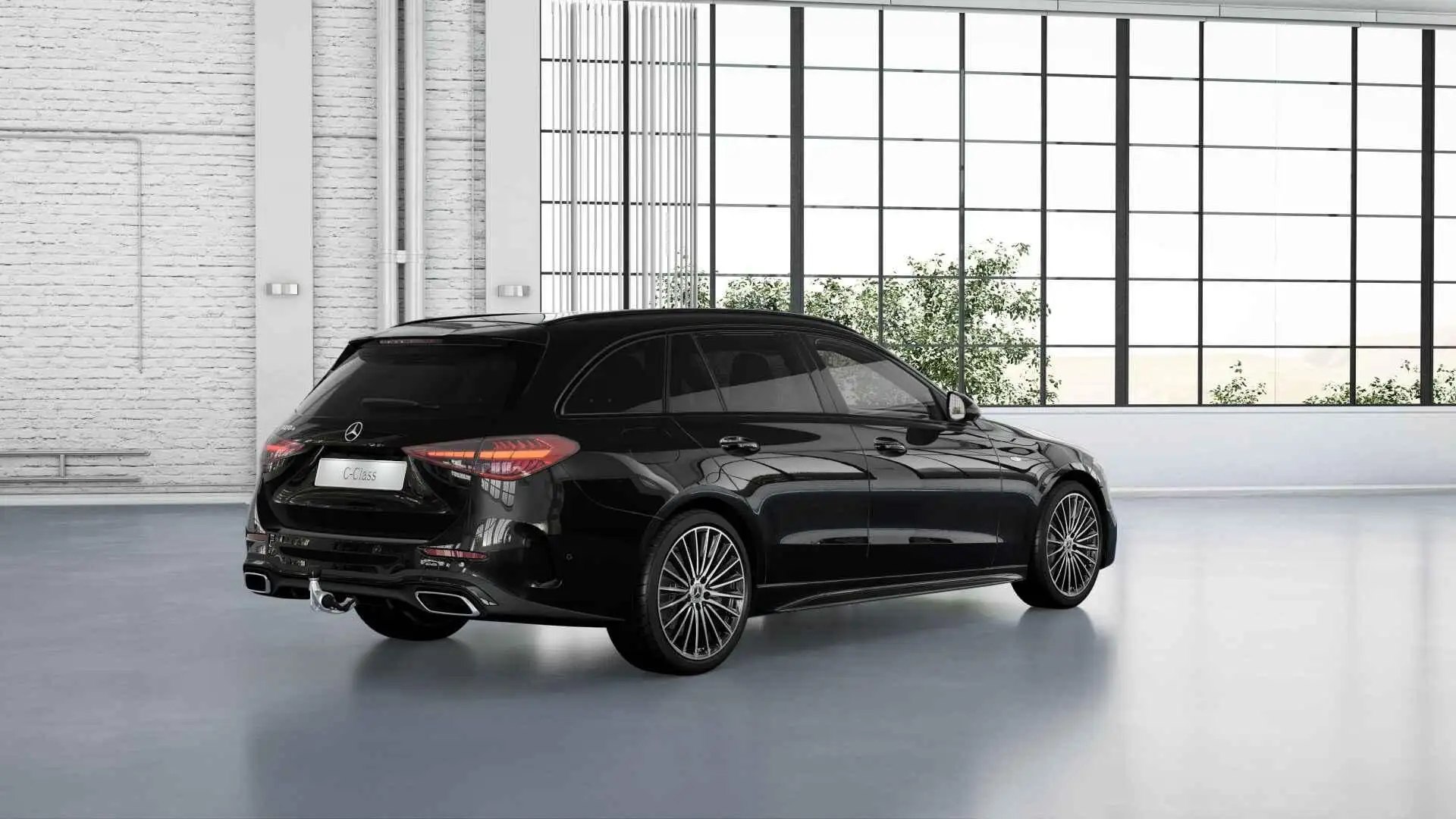 Mercedes-Benz C 300 Estate 300e Business Solution AMG | Panoramaschuif Zwart - 2