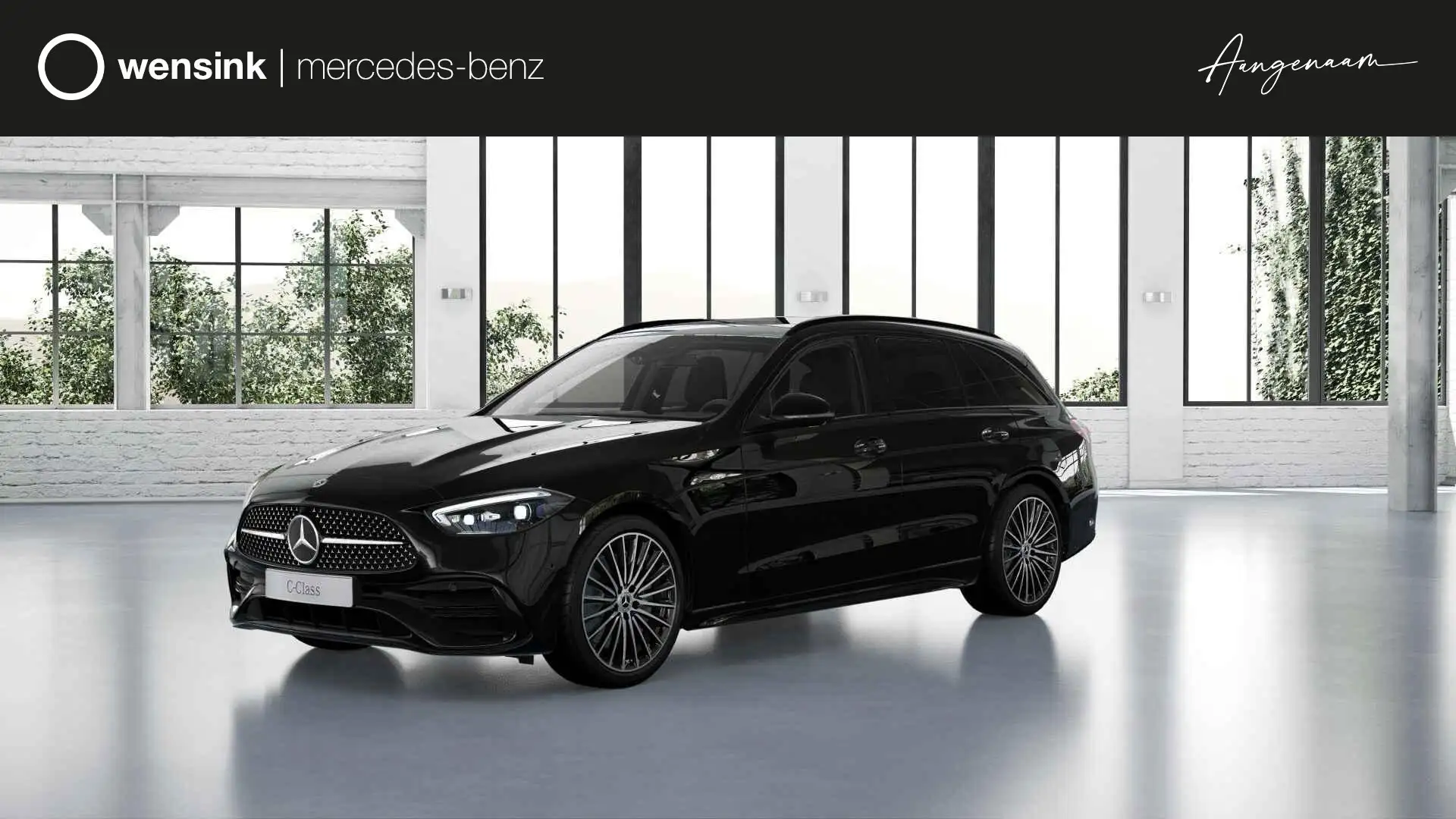 Mercedes-Benz C 300 Estate 300e Business Solution AMG | Panoramaschuif Zwart - 1