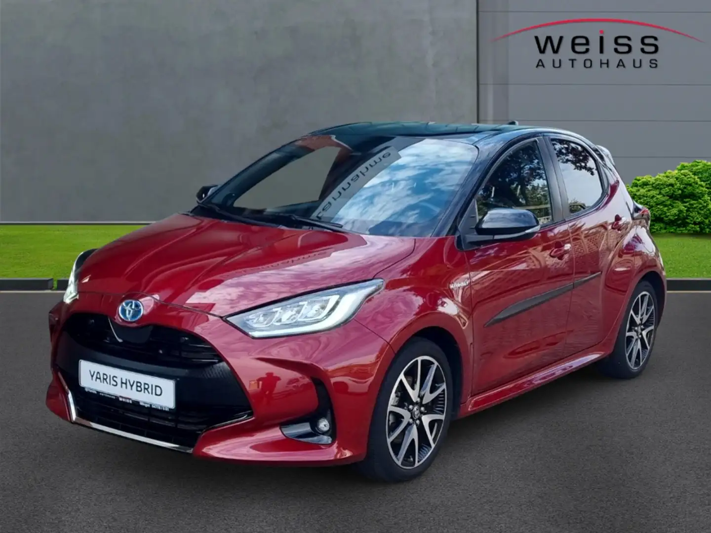 Toyota Yaris Hybrid Style 1.5 HUD*Standheiz*Navi*Leder*Soundsys Rot - 1