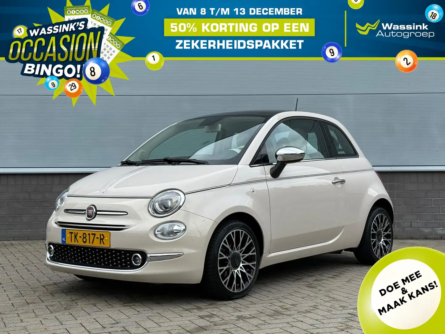 Fiat 500 TwinAir Turbo 80pk Collezione | Cruise Control | P Beige - 1