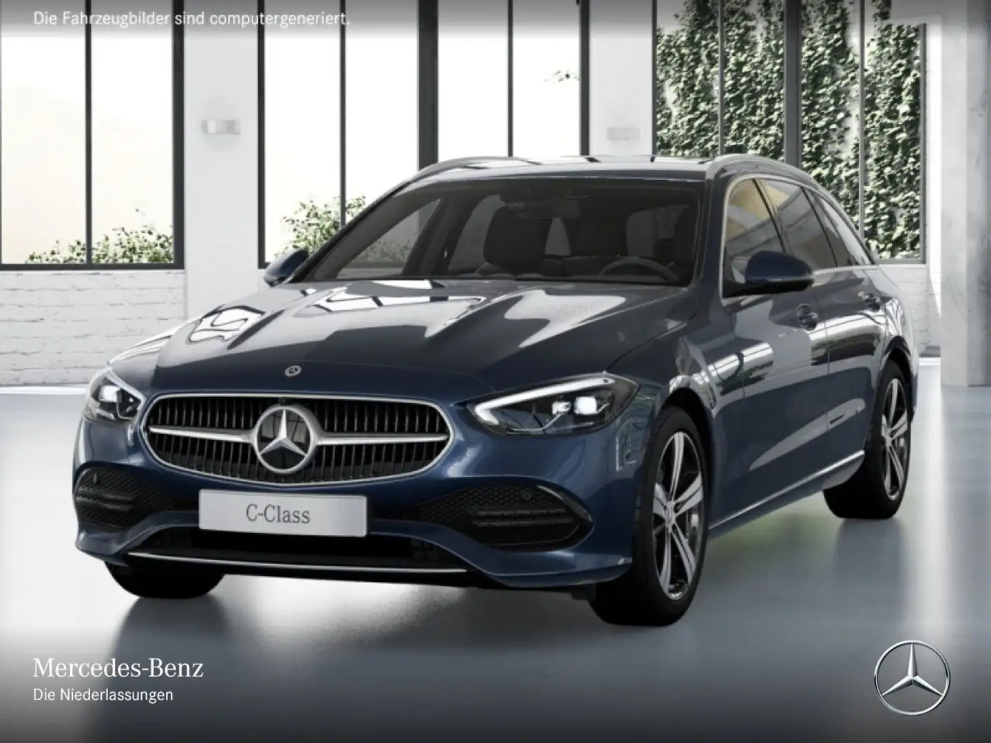 Mercedes-Benz C 180 T AVANTG+360+AHK+LED+TOTW+KEYLESS+9G Blu/Azzurro - 2