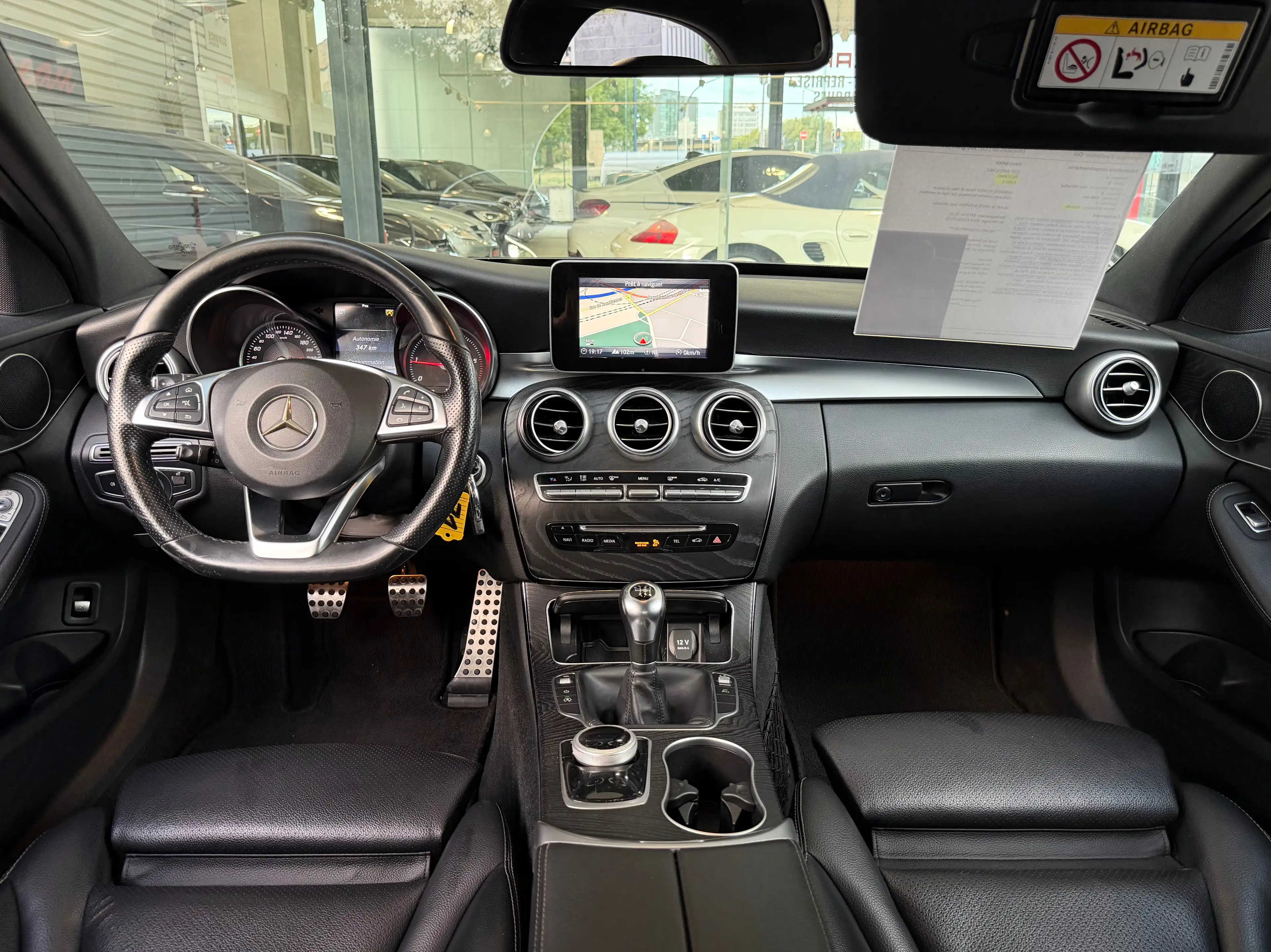 Mercedes-Benz C 180 d "PACK AMG" BIXENON-GPS-CUIR-JA18P-GAR 1AN — photo 9
