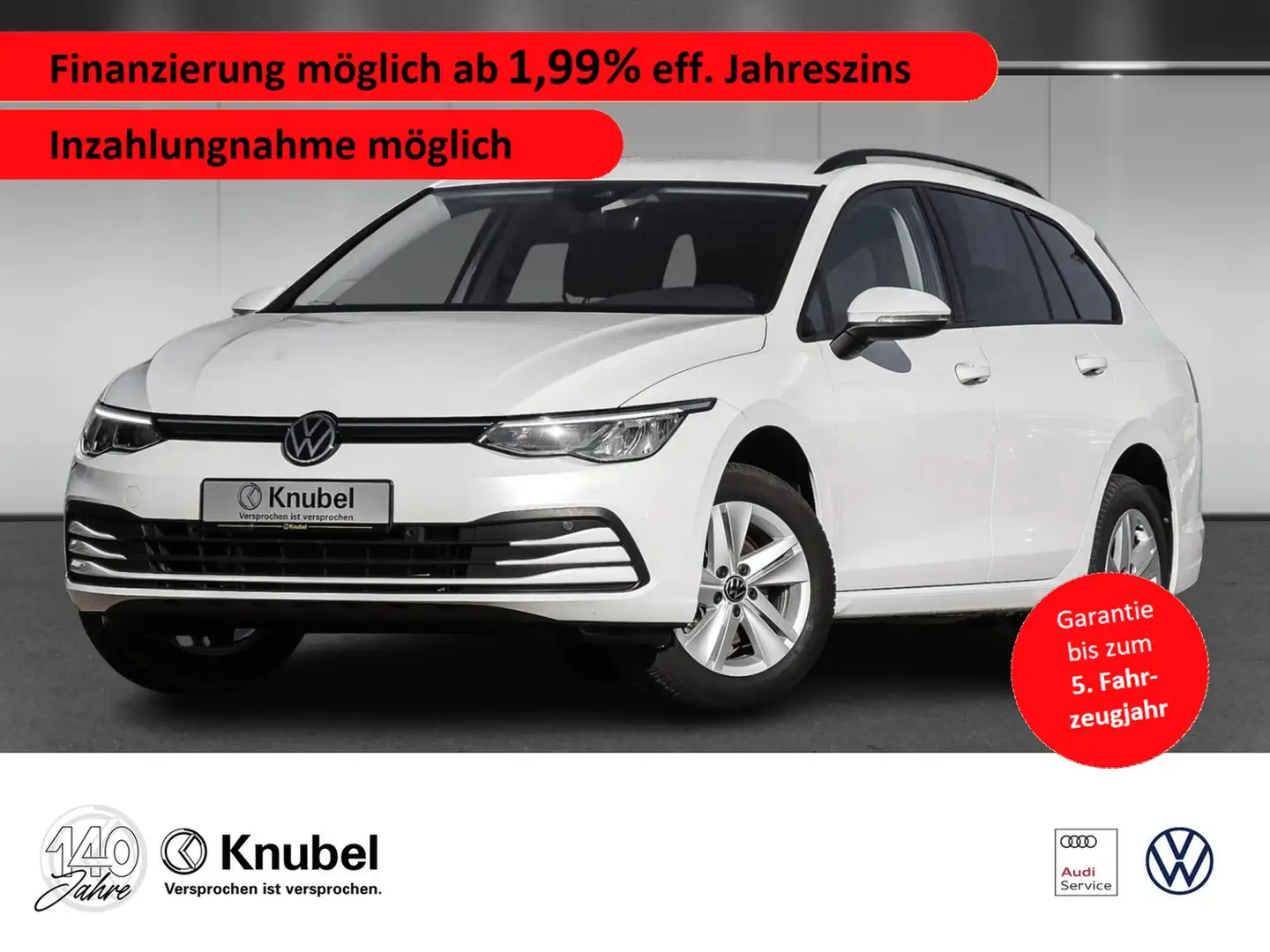 Volkswagen Golf VIII Variant Life 1.5 TSI LED Navi ACC GJR Weiß - 1