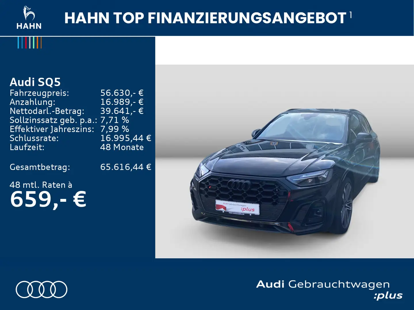 Audi SQ5 TDI quattro S-Trc HUD Virtual CAM LED AHK Schwarz - 2