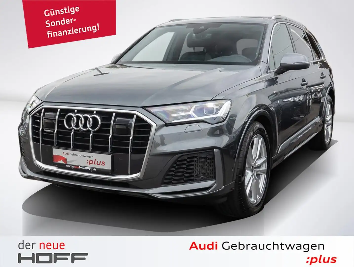 Audi Q7 55 TFSI quattro S line Kamera AHK PANO SH B&O Spor Gris - 1