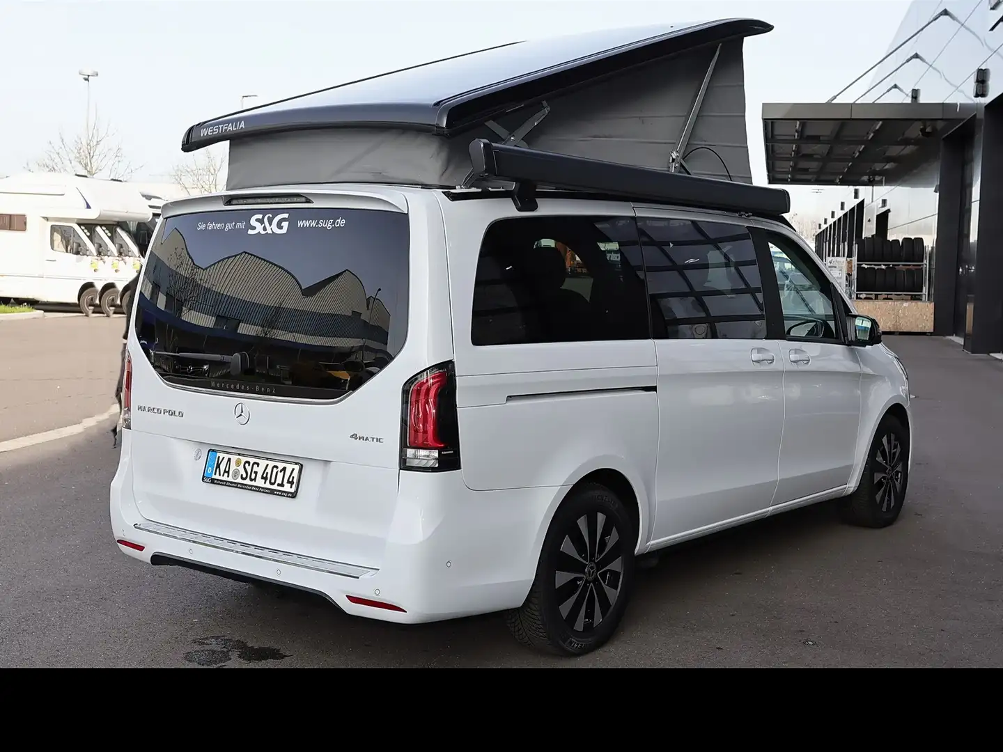 Mercedes-Benz V 300 Marco Polo AMG Night+AHK+MBUX+M-LED+Totwin Blanc - 2