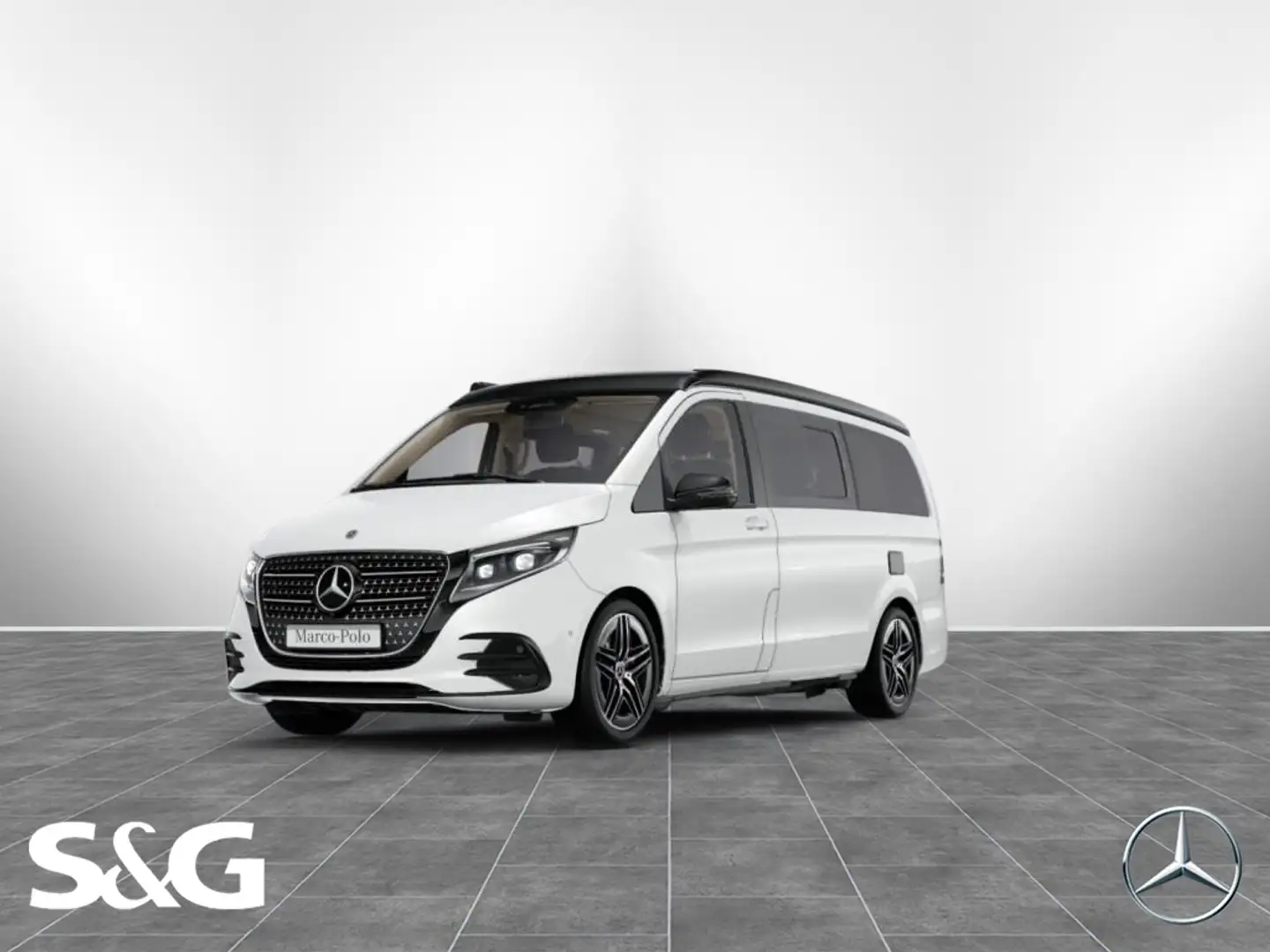 Mercedes-Benz V 300 Marco Polo AMG Night+AHK+MBUX+M-LED+Totwin Weiß - 1