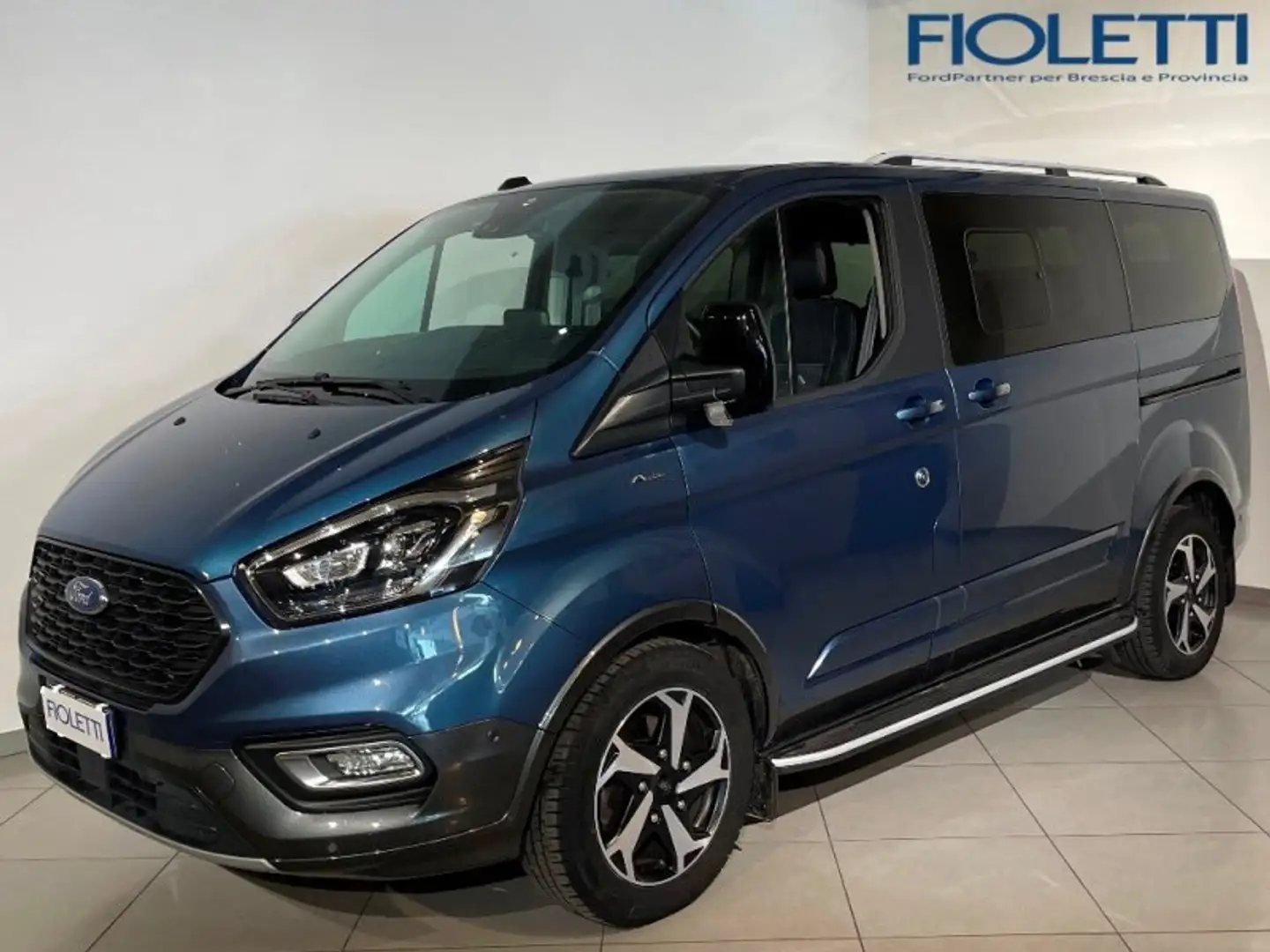 Ford Tourneo Custom 320 2.0 ECOBLUE 185CV MHEV PC ACTIVE Bleu - 1
