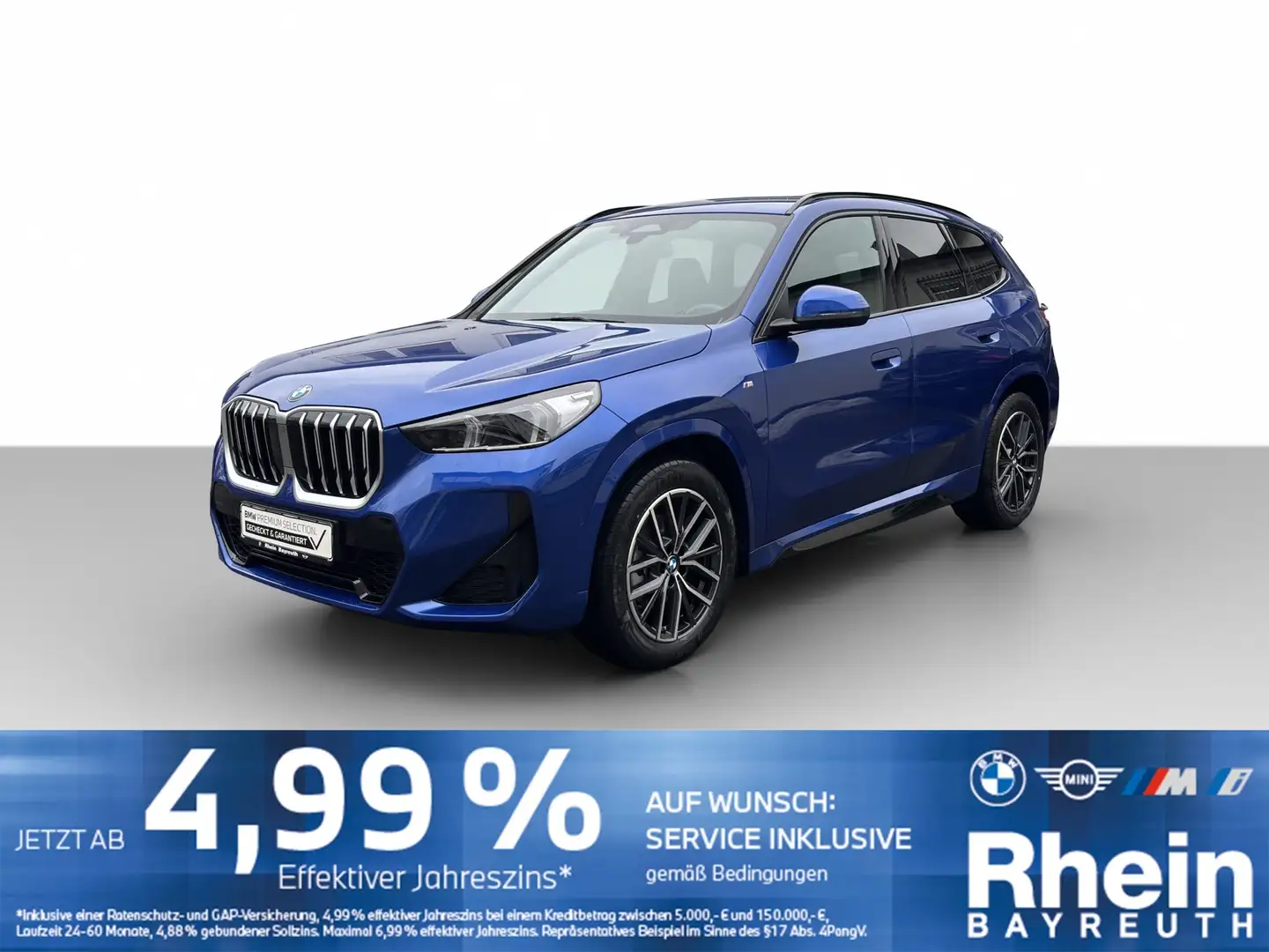 BMW X1 sDrive18i M Sport Navi AdapLED Hifi H/k AHK Navi A Blau - 1