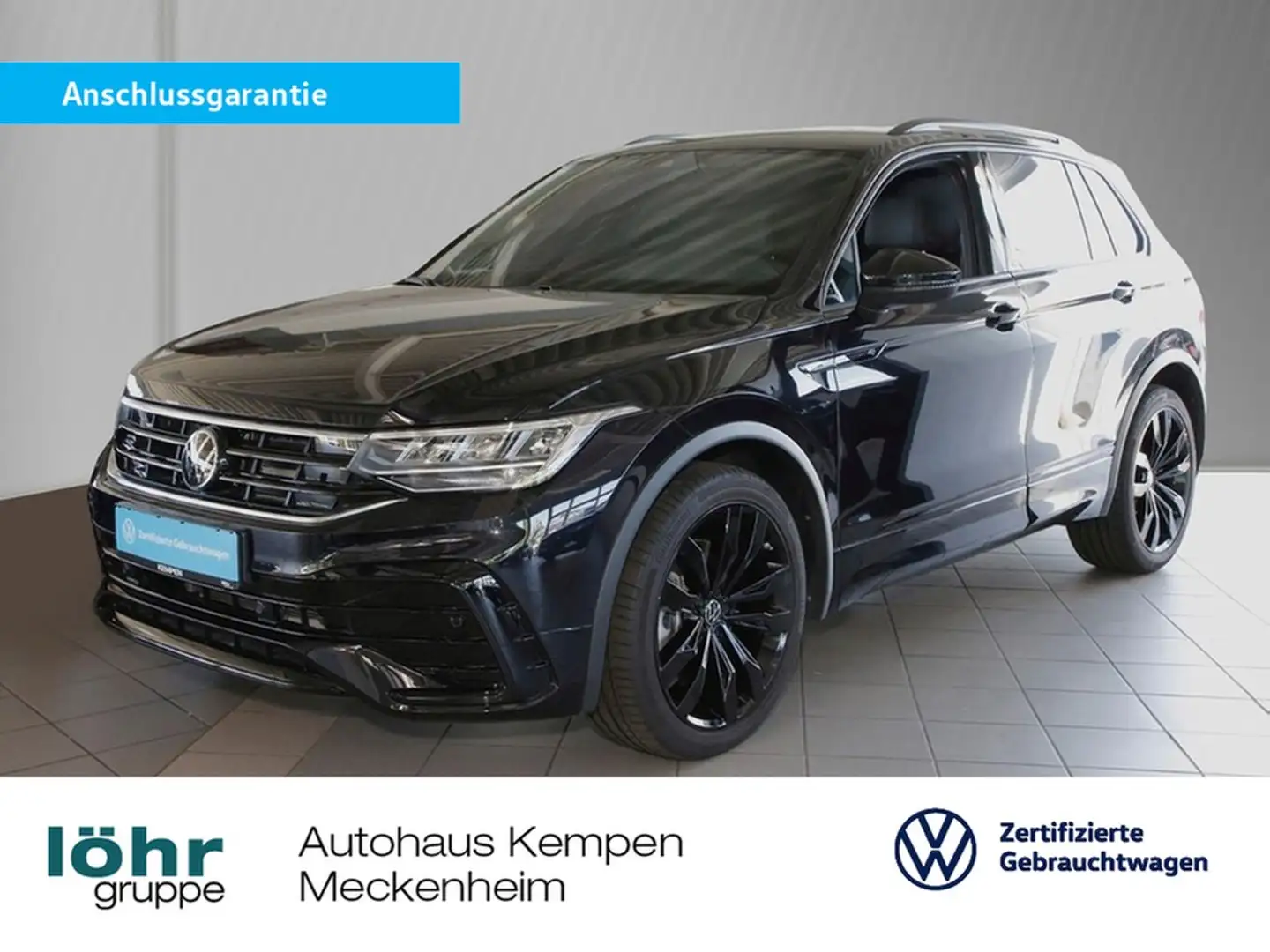 Volkswagen Tiguan 2.0 TSI 4M DSG R-Line Black-Style AHK STHZ Navi... Zwart - 1