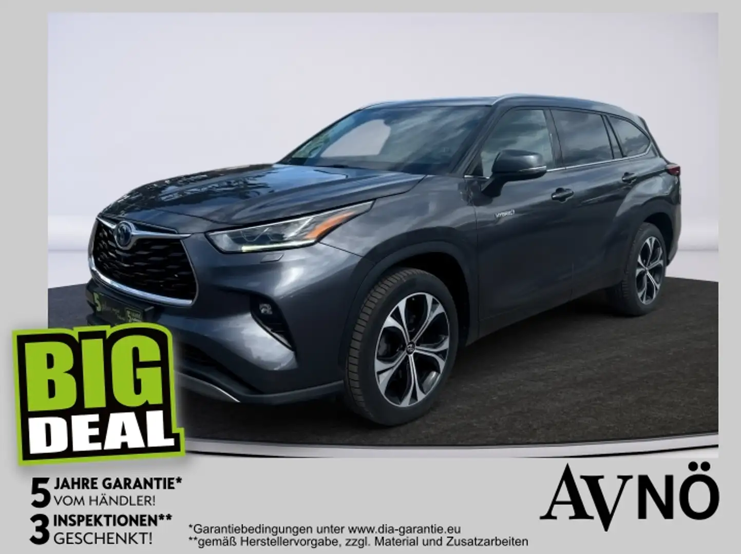 Toyota Highlander 2.5 Active ACC AUT Akustikglas Kam. Grau - 1
