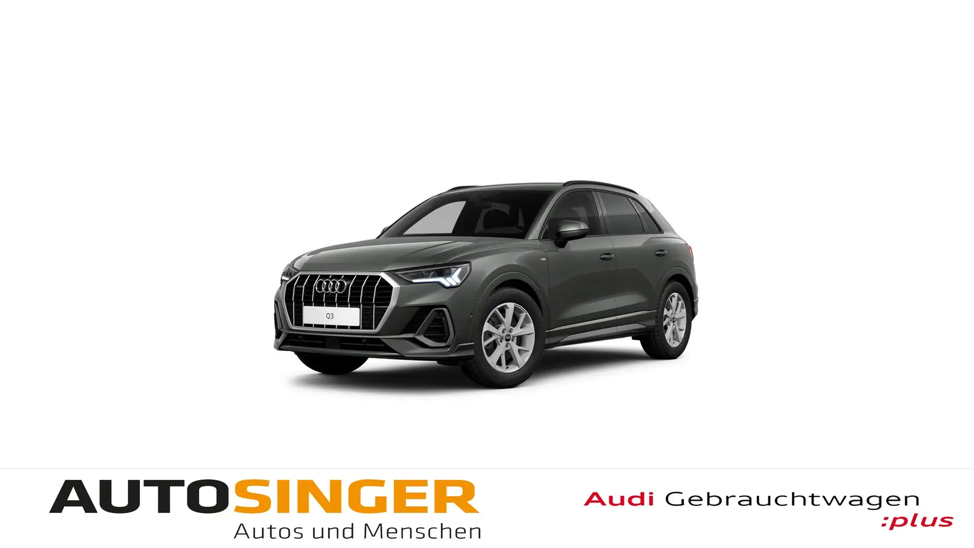 Audi Q3 40 TDI 2x S line qua *LED*ACC*NAVI*360*SHZ* Grau - 1