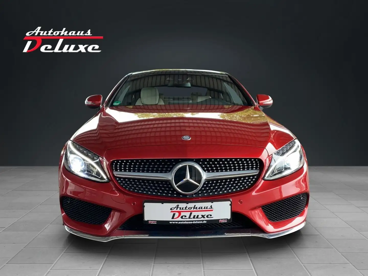 Mercedes-Benz C 250 COUPE AMG-LINE NAVI-PANORAMA-DISTRONIC-LED Piros - 2