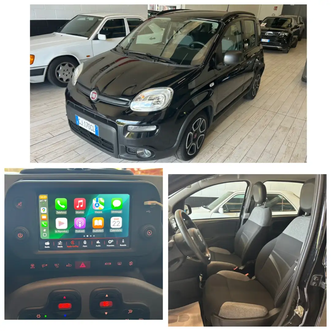 Fiat Panda City Life 1.0  HYBRID 70 CV KM. CERTIFICATI Nero - 1
