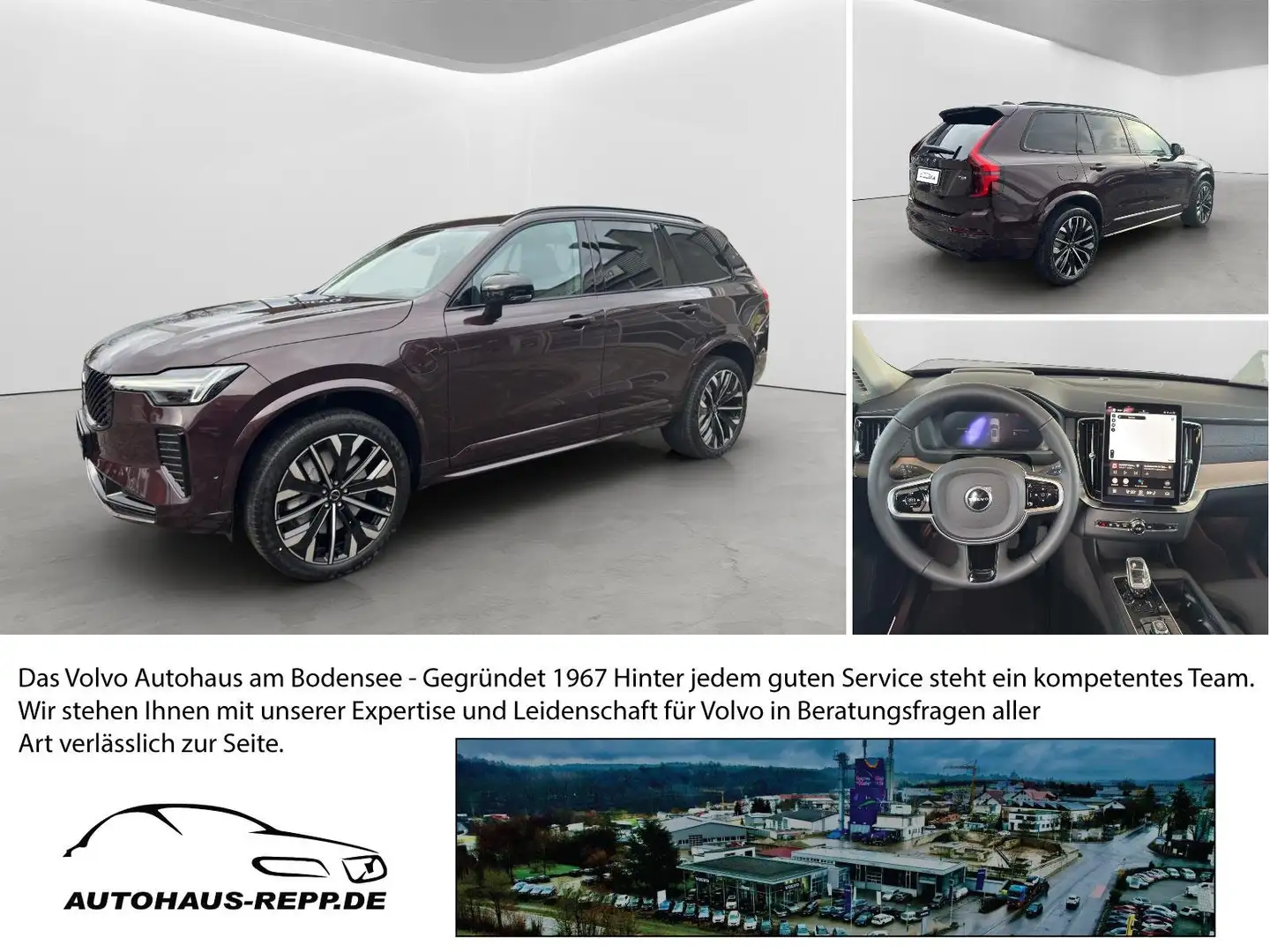 Volvo XC90 T8 Plus Dark Recharge Plug-In Hybrid AWD Rosso - 1