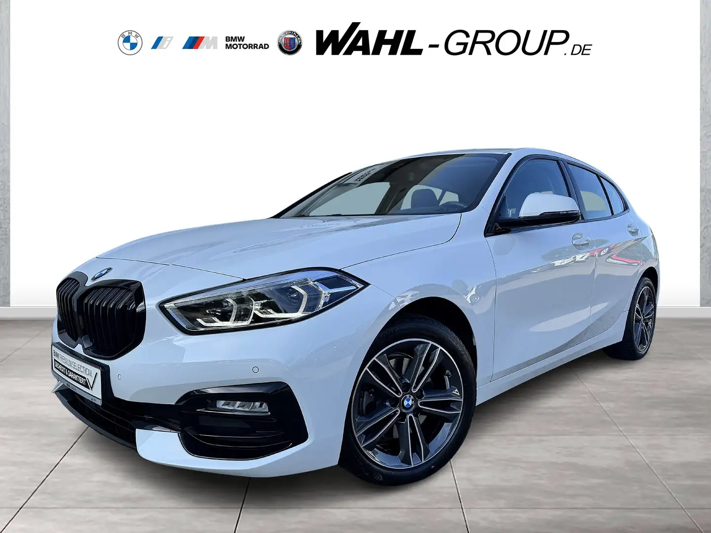 BMW 118 i Hatch Sport Line Navi LED Businesspaket Weiß - 1