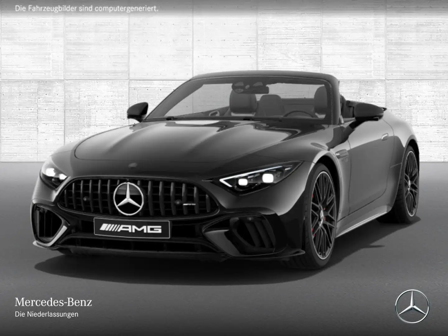 Mercedes-Benz SL 600 SL 55 AMG Cab. 4M AeroPak Nachtsicht 360° Distr+ Schwarz - 2