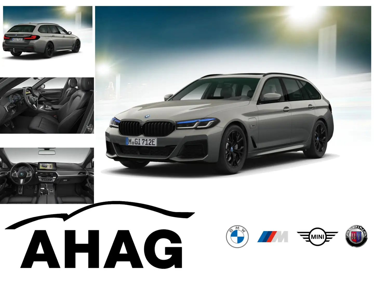 BMW 530 e Touring M Sportpaket Innovationsp. Panorama Grau - 1