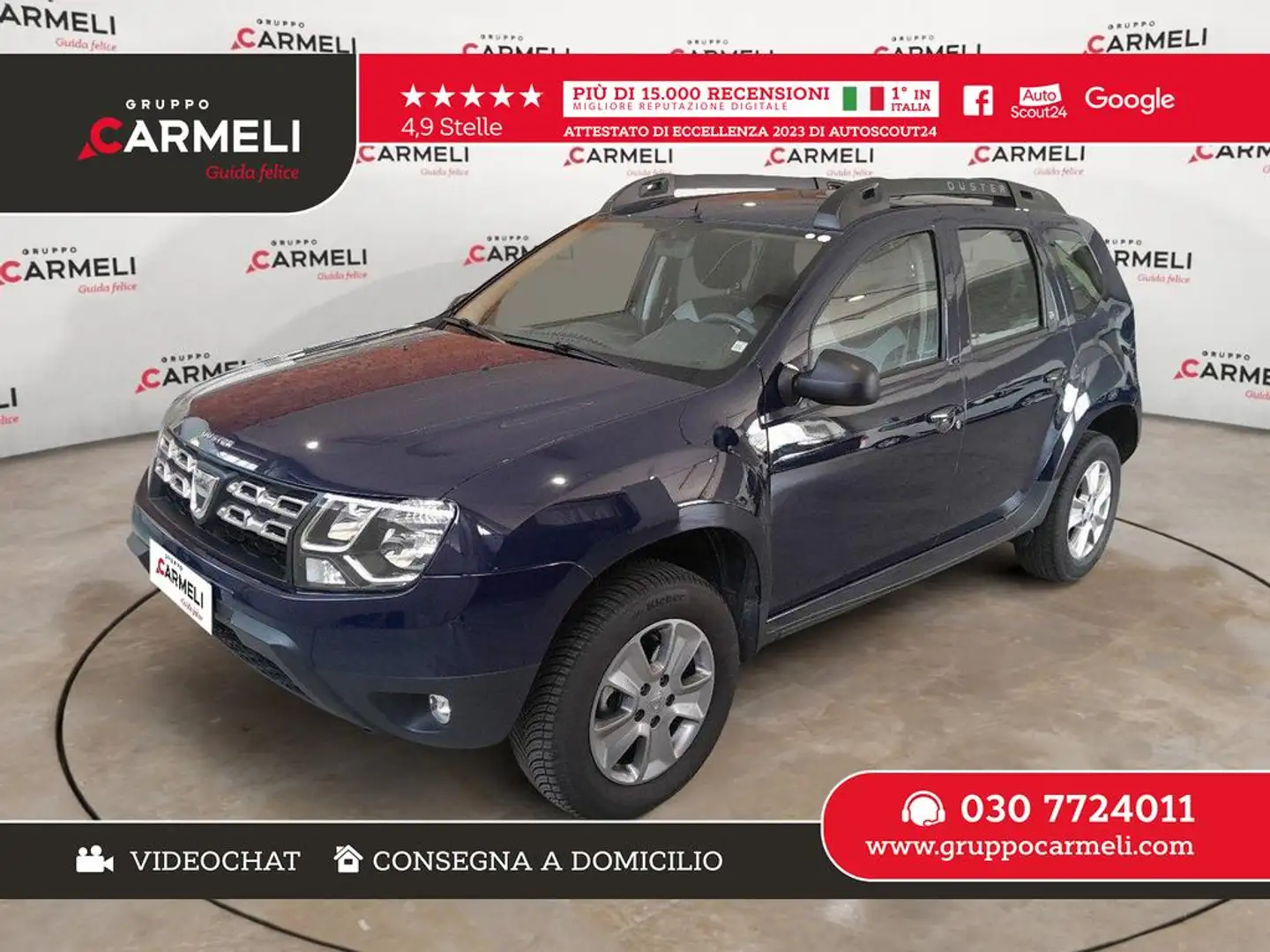 Dacia Duster 1.6 Laureate 4x2 s&s 115cv my16 Blu/Azzurro - 1