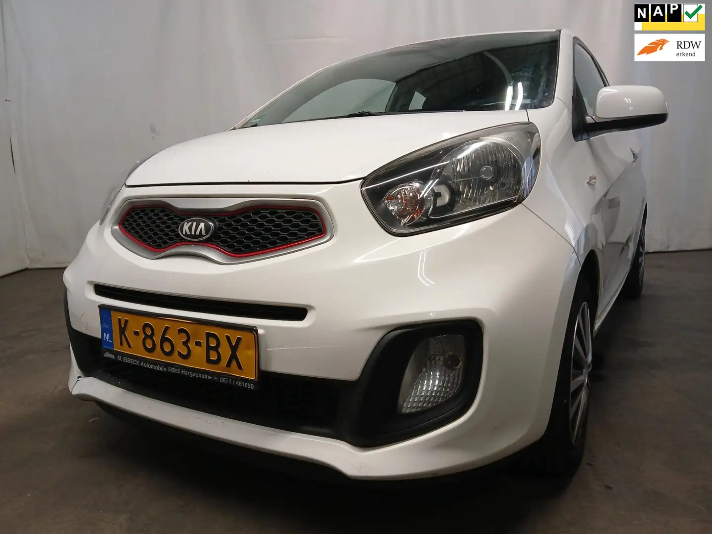 Kia Picanto 1.0 CVVT Airco MOTOR SCHADE!! Blanc - 1