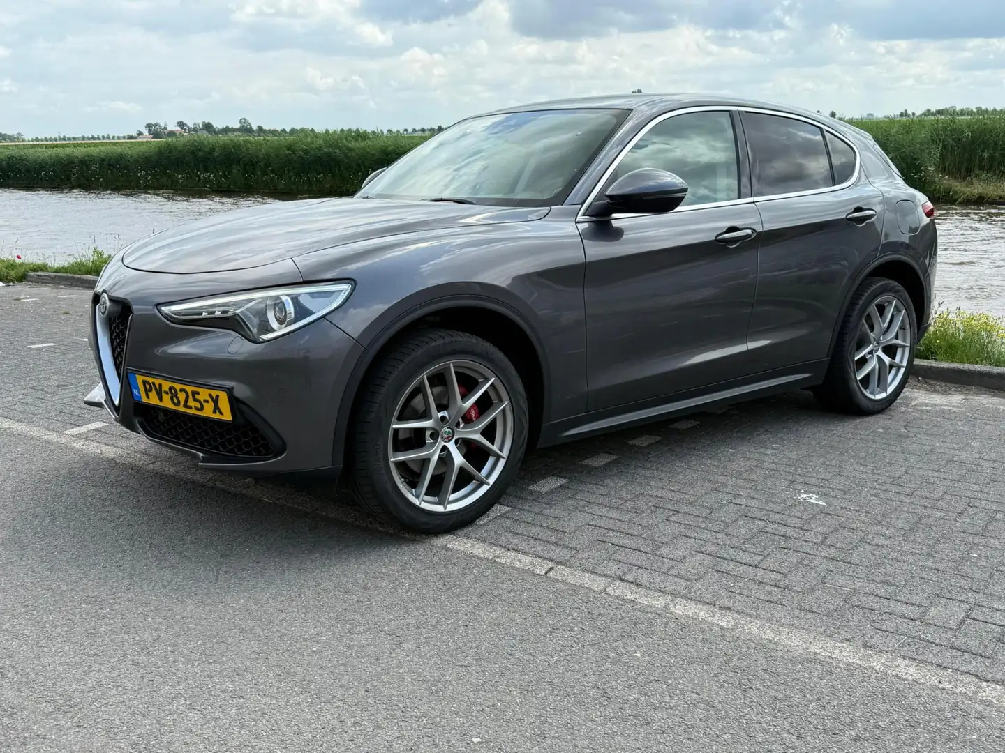 Alfa Romeo Stelvio 2.0 T AWD First Edition 280 PK 1e eig. Grau - 2