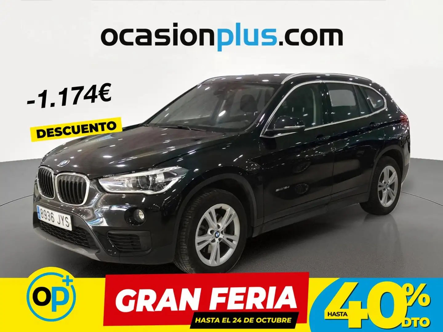 BMW X1 sDrive 18dA Negro - 1