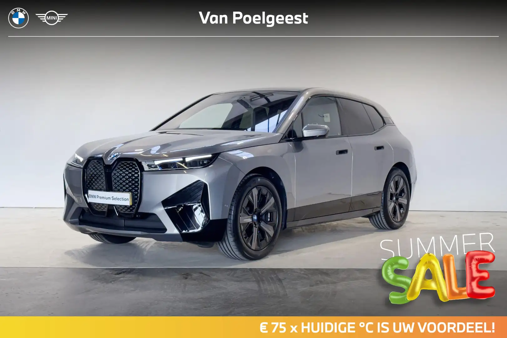 BMW iX xDrive40 High Executive Sport Edition | Summer Sal Grijs - 1