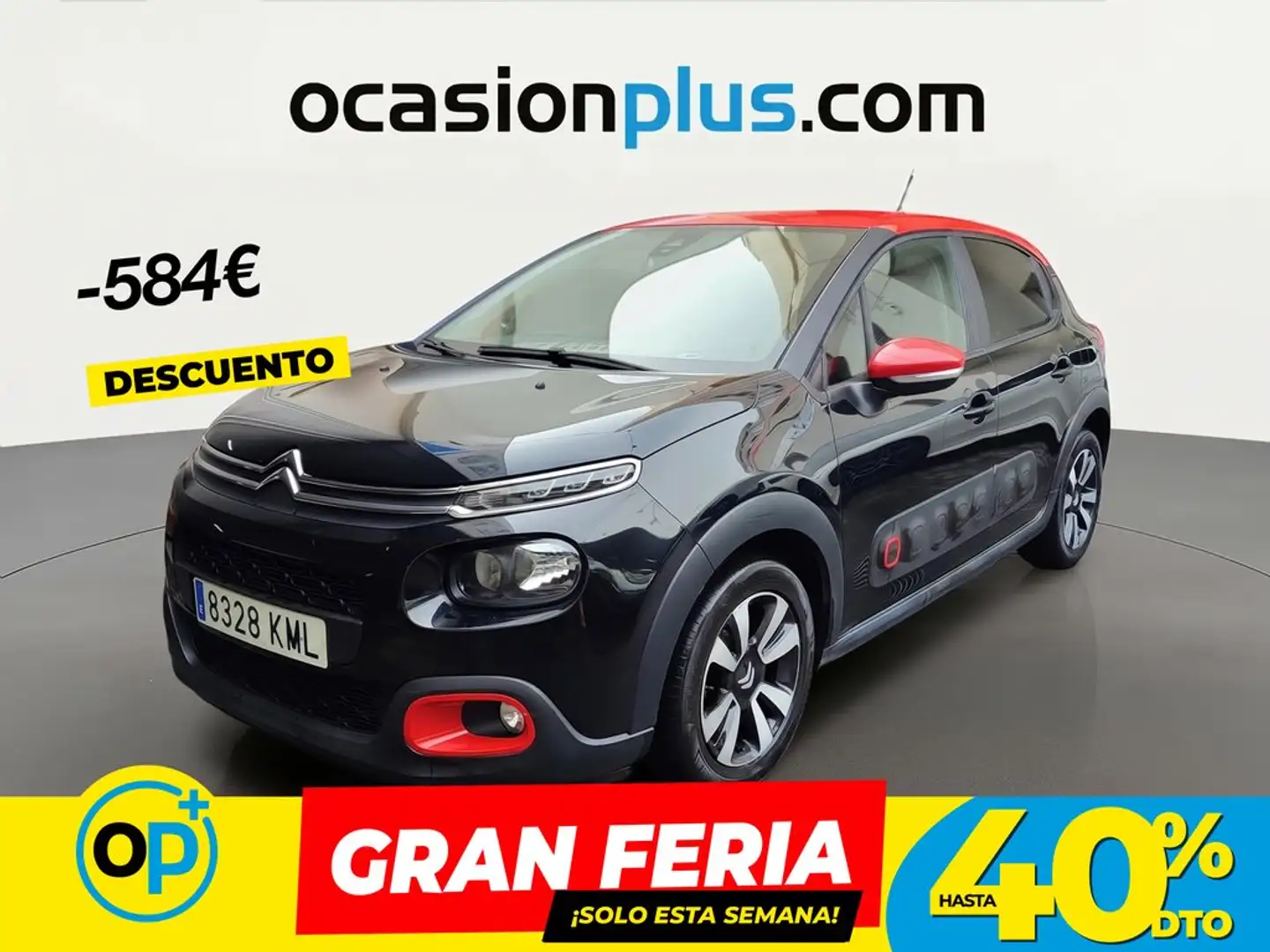 Citroen C3 1.2 PureTech S&S Feel 83 Negro - 1