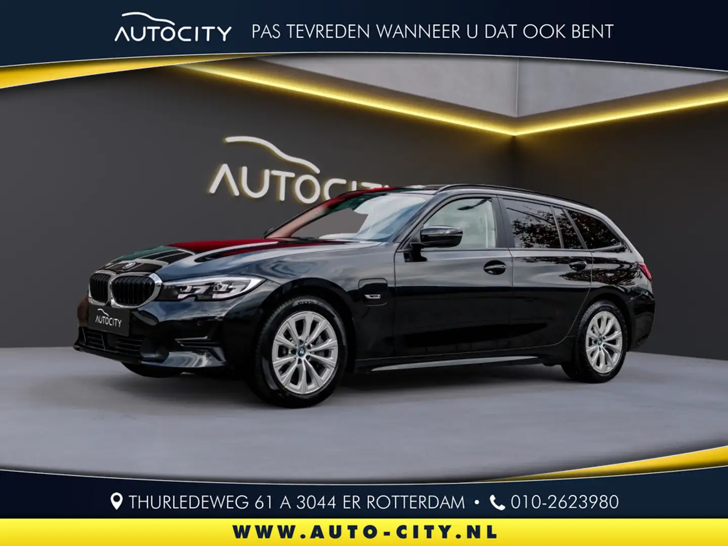 BMW 330 3-serie touring 330e Advantage Pano l Leder l Driv Noir - 1