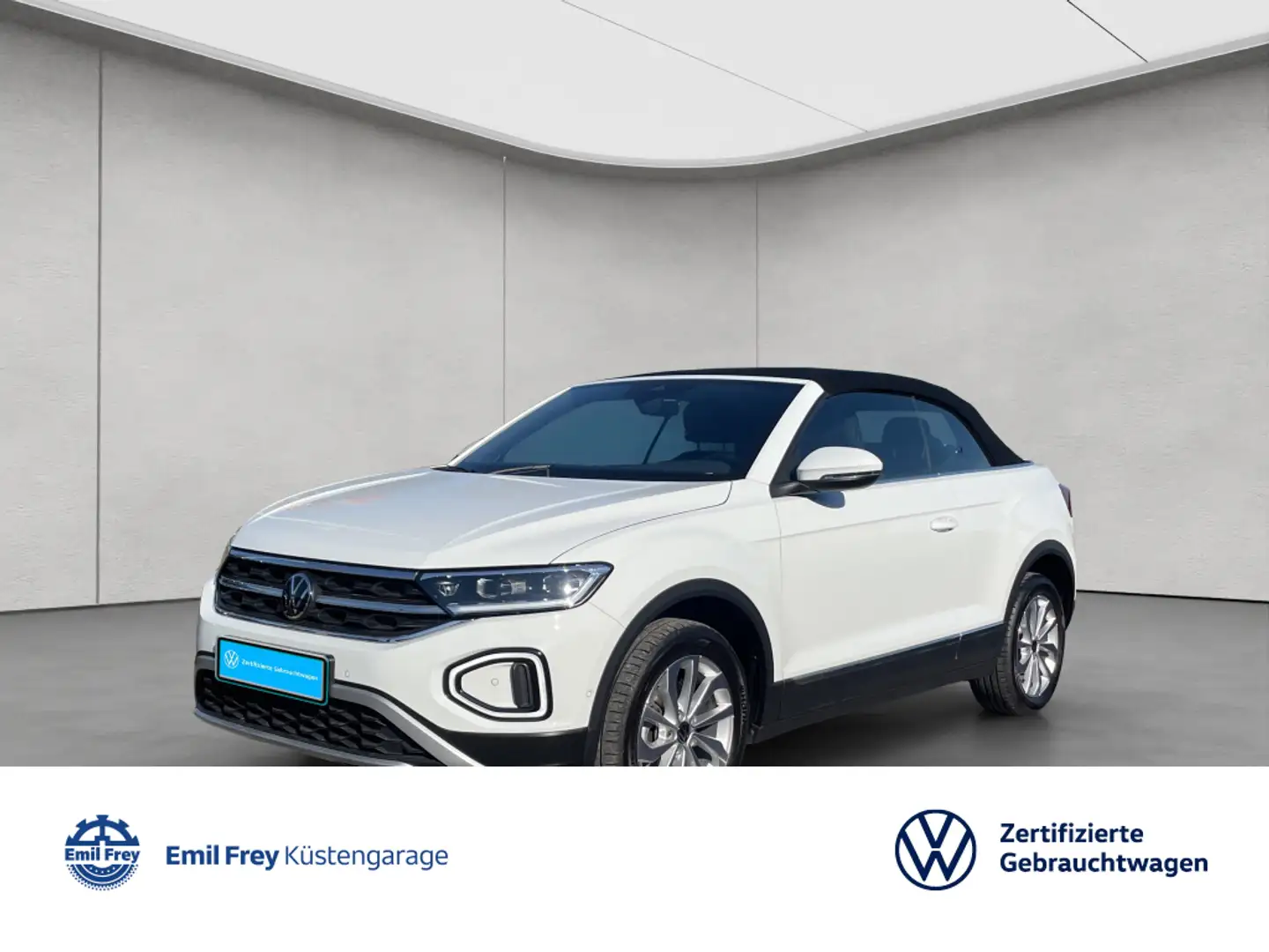 Volkswagen T-Roc Cabriolet Style 1.5 TSI DSG AHK ACC LED NA Wit - 1