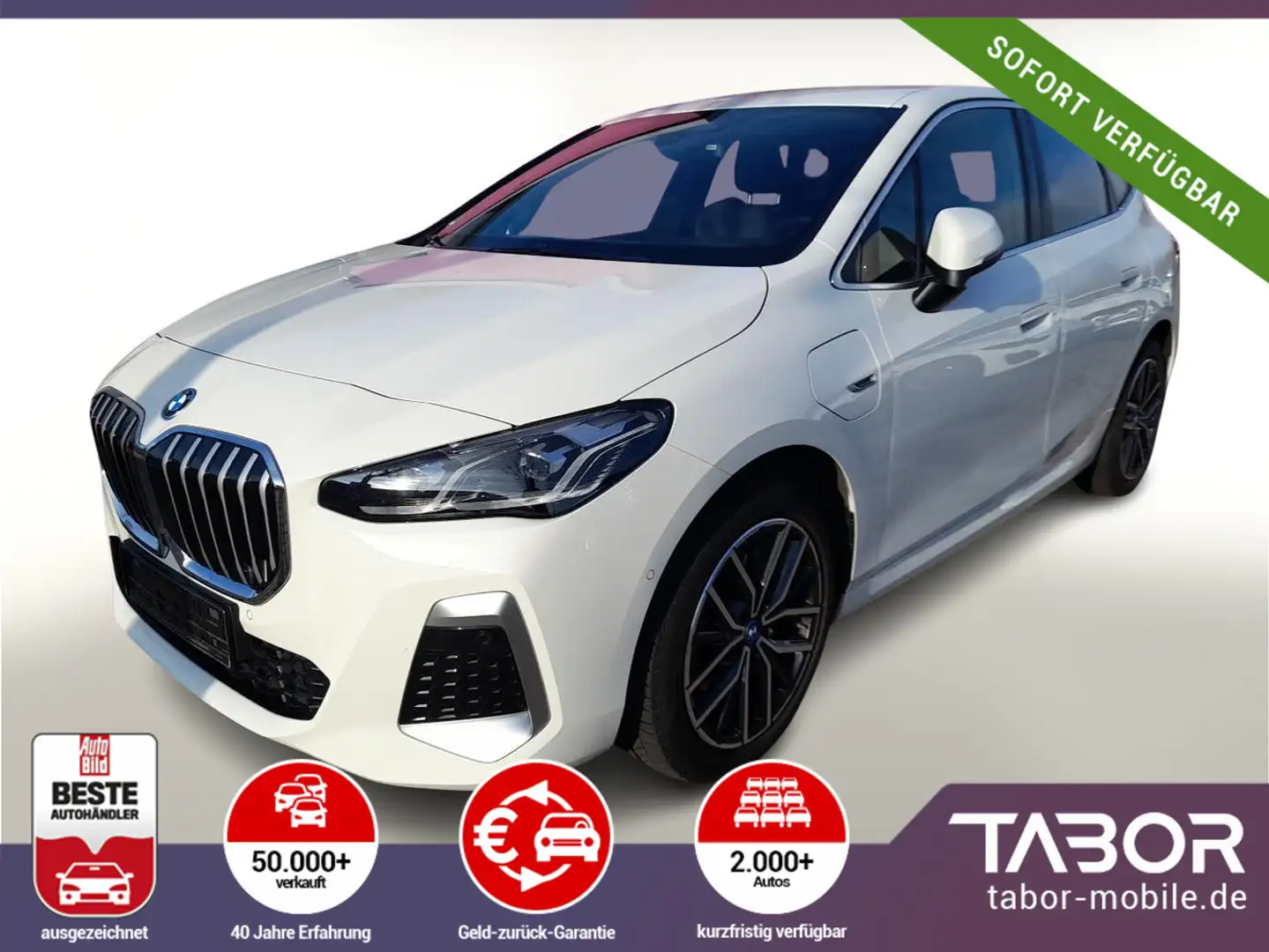 BMW 225 225e Active Tourer Aut. xDrive M Sport PDC SHZ Blanc - 1