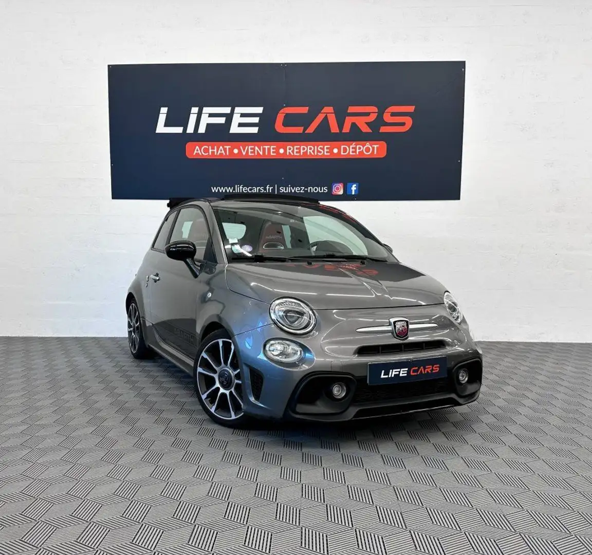 Abarth 500C 595 1.4 Turbo T-Jet 165ch cabriolet Turismo 2017 2 Gris - 2