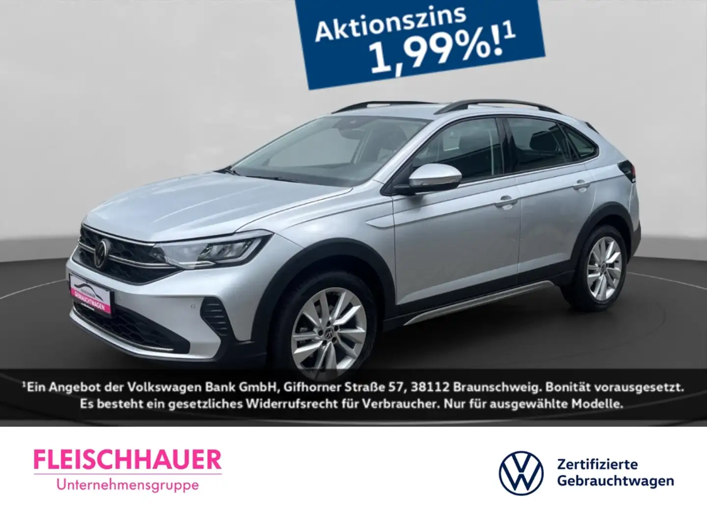 Volkswagen Taigo 1.5 TSI Life DSG Sitzhz Kamera App-Connect Silber - 1