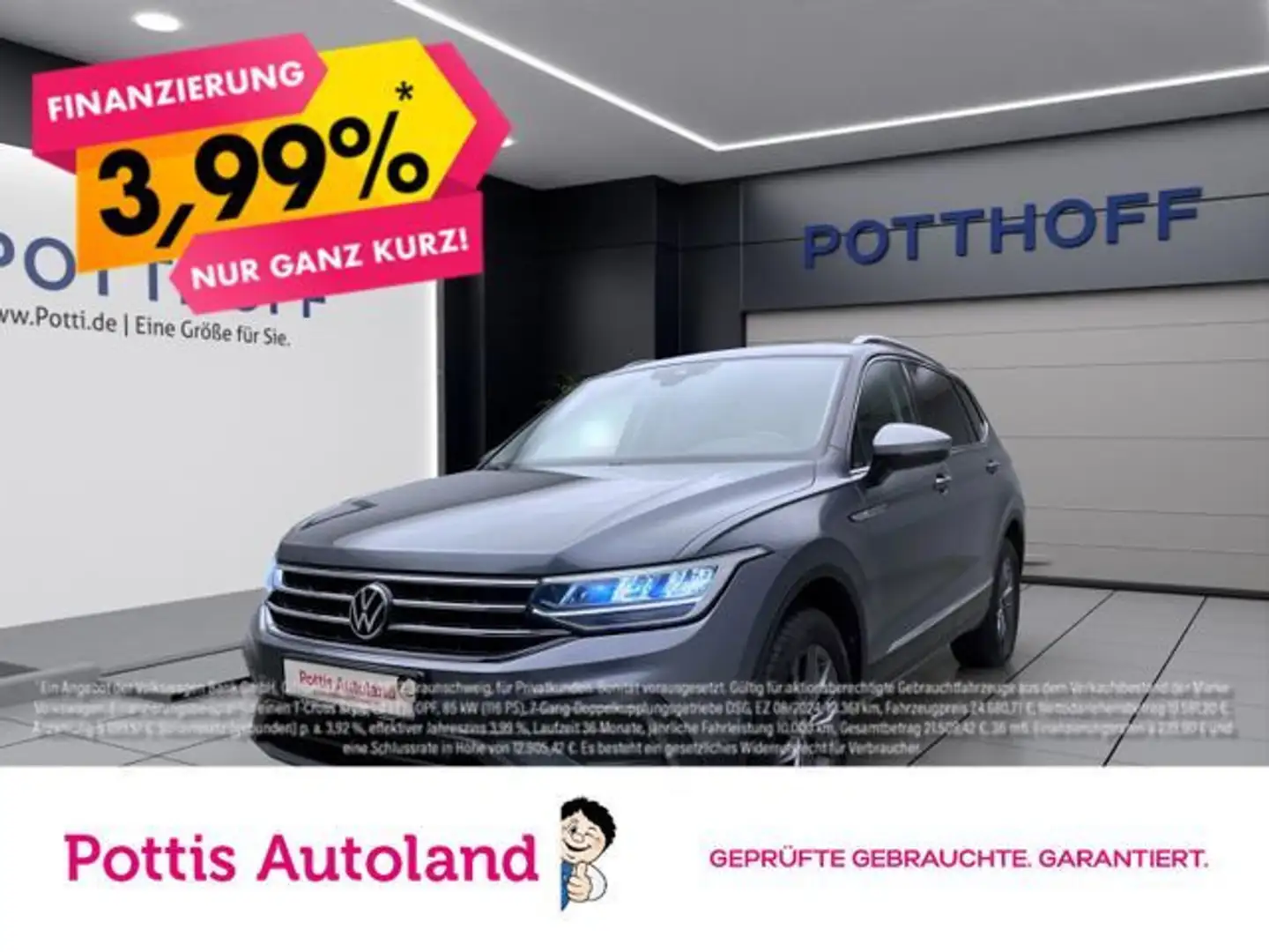 Volkswagen Tiguan Allspace 2.0 TDI DSG LIFE AHK KAMERA PDC Grau - 1