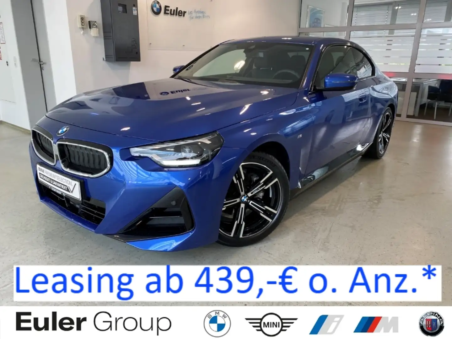 BMW 218 i Coupe M Sport 18'' H/K LenkHzg ParkAss Sonnensch Blau - 1